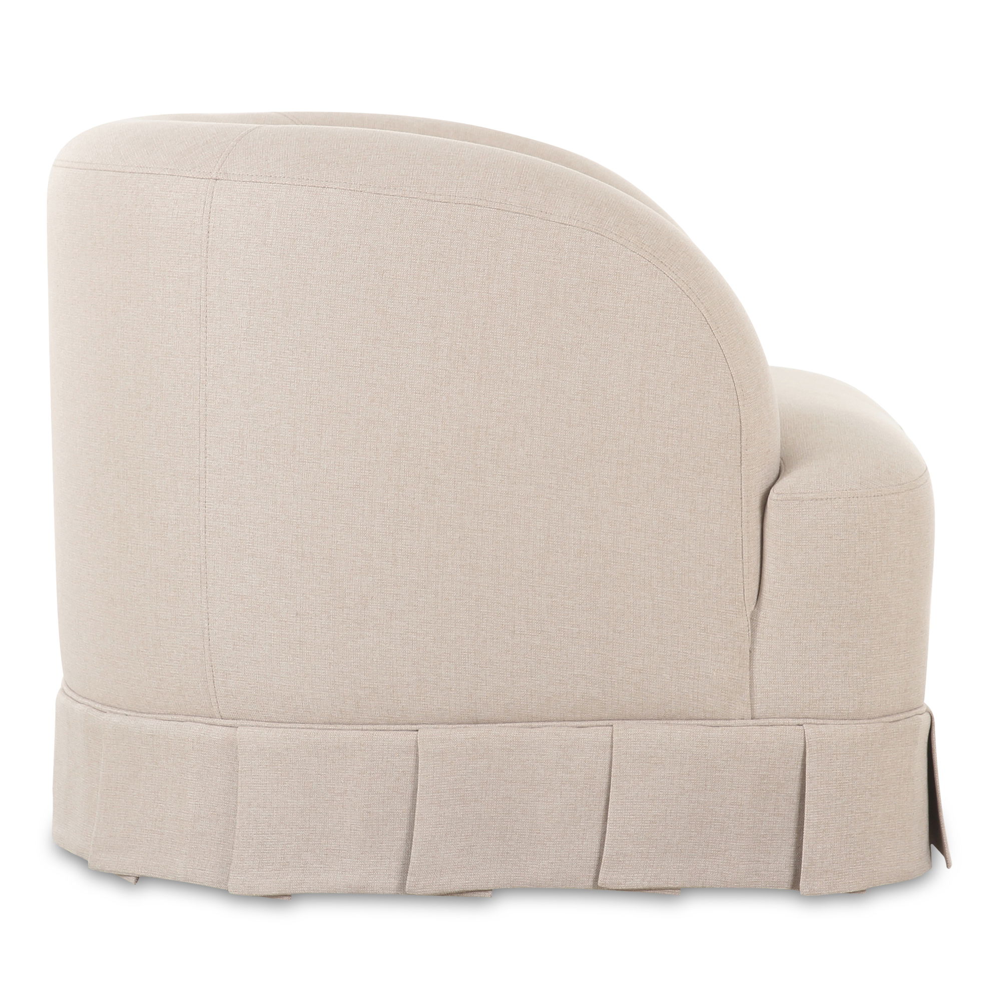 Maren Swivel Chair Beige, Accent Chair by Moe's Home, 32" width x 26.5" height x 30" depth View 3