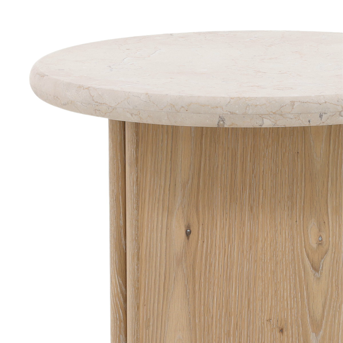 Oja Side Table, Side & End Table by Dovetail, 23.5" width x 19.76" height x 23.5" diameter x 23.5" depth View 3
