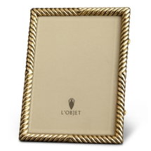 Online Designer Home Office L'Objet Deco Twist Hollywood Gold Plated Beveled Glass Photo Frame - 5x7