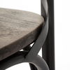 Etienne I Brown Solid Wood Seat Grey Iron Frame Dining Chair thumbnail 10