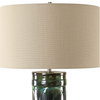 Loch Green Glaze Table Lamp, by Uttermost, 1'5" width x 2'4.25" height x 1'5" depth thumbnail 6