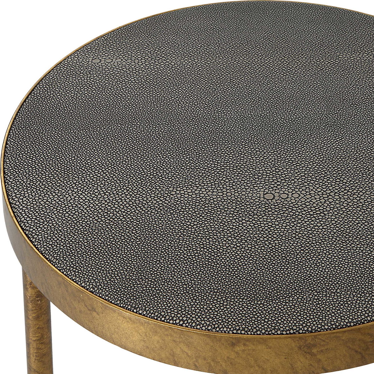 Aragon Brass Nesting Tables Set/2, Coffee Table by Uttermost, 19.5" width x 24" height x 19.5" depth View 8
