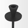 Petria Matte Black Textured Metal Taper Candle Holders, Candles & Candle Holder by Mercana, 3.75" length x 3.75" width x 13" height thumbnail 7