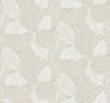 Vinca White Metallic Wallpaper thumbnail 0