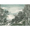 Provincial Scenic Teal Wall Mural thumbnail 0