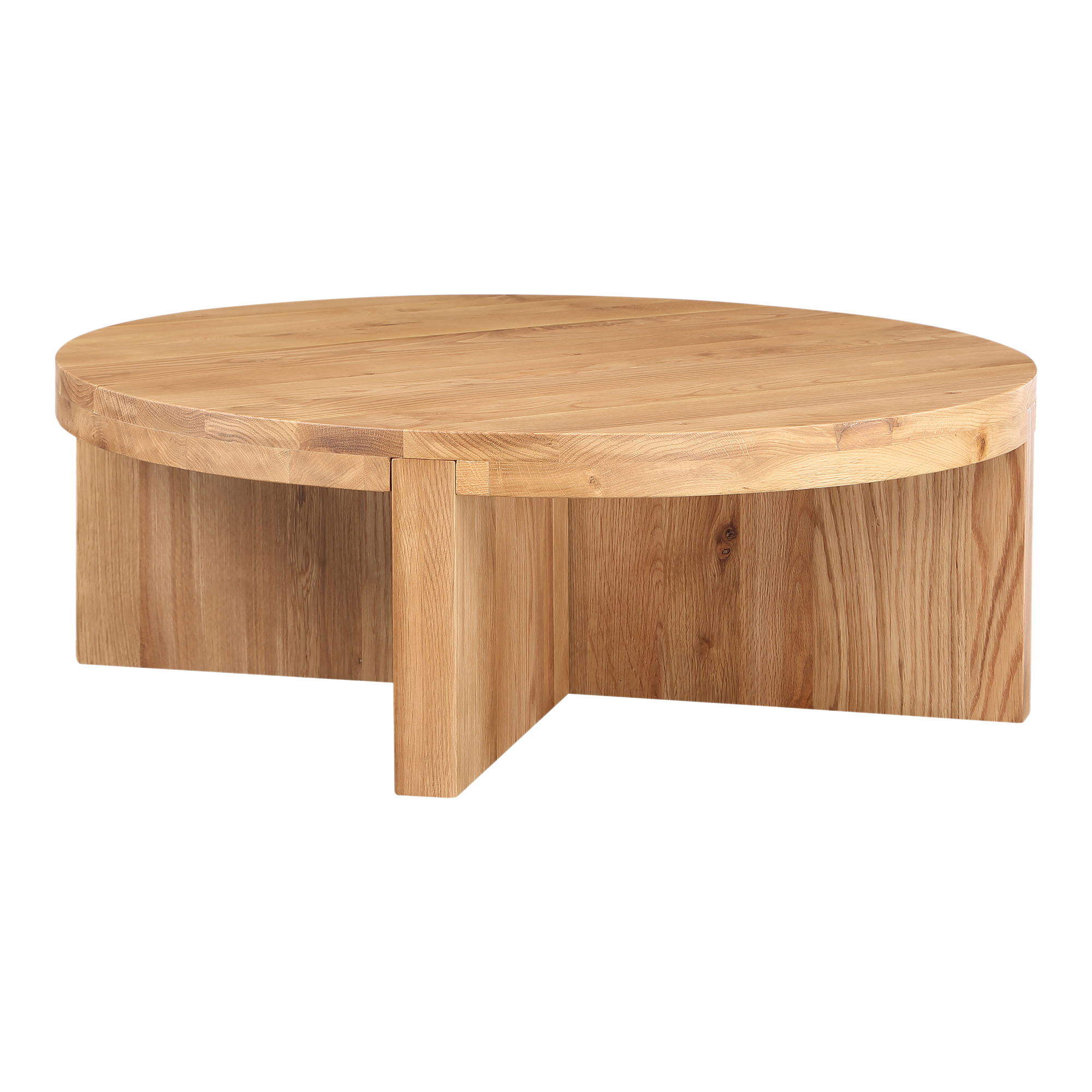 Folke Round Coffee Table Natural large image 