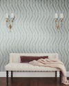 Graceful Geo Spa & Silver Wallpaper thumbnail 1