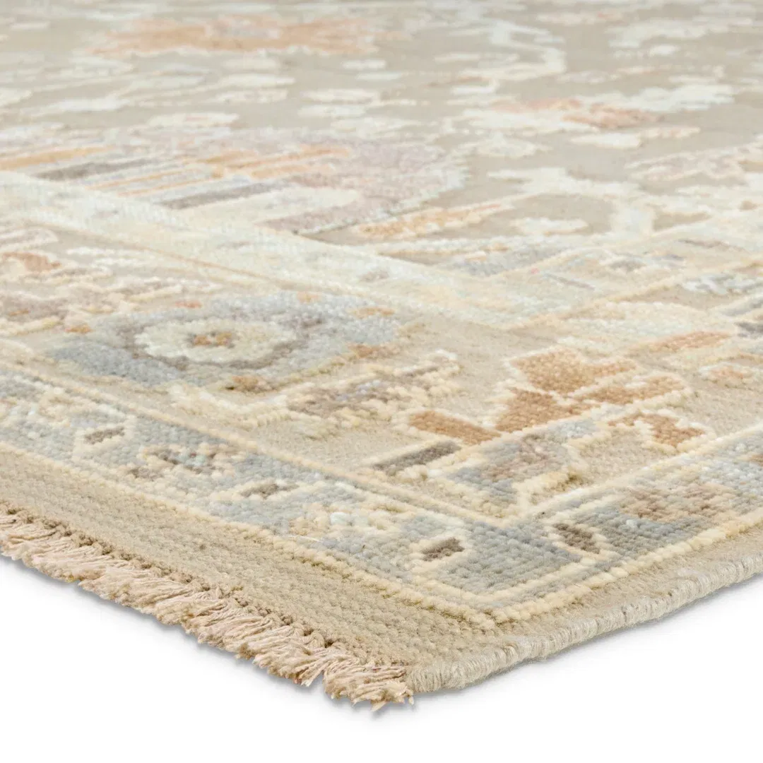 Jaipur Living Meirion KYD02 Handknotted Oriental Gray Area Rug (9'x12') large image 