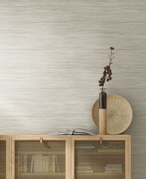 Bahia Grass Off White Peel & Stick Wallpaper