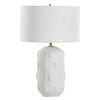 Emerie Textured White Table Lamp, by Uttermost, 17" width x 26.25" height x 17" depth thumbnail 5