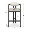 Kalmar Outdoor Bar Stool, Furniture by Uttermost, 20" width x 40.2" height x 20" depth thumbnail 3