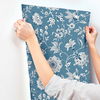 Sutton Blue Wallpaper, by York Wall, 27' length x 2'3" width x 0.02" depth thumbnail 6