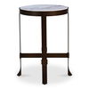 Holli Side Table White Marble, Side & End Table by Moe's Home, 16" width x 23" height x 16" depth thumbnail 1