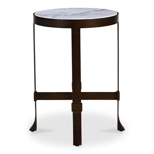 Holli Side Table White Marble