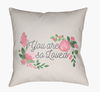 You Are Loved Accent Pillow, Decorative Pillow by Surya, 18" length x 18" width thumbnail
