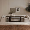 Fable Slipcover Dining Banquette U-shape Beige 168in thumbnail 9