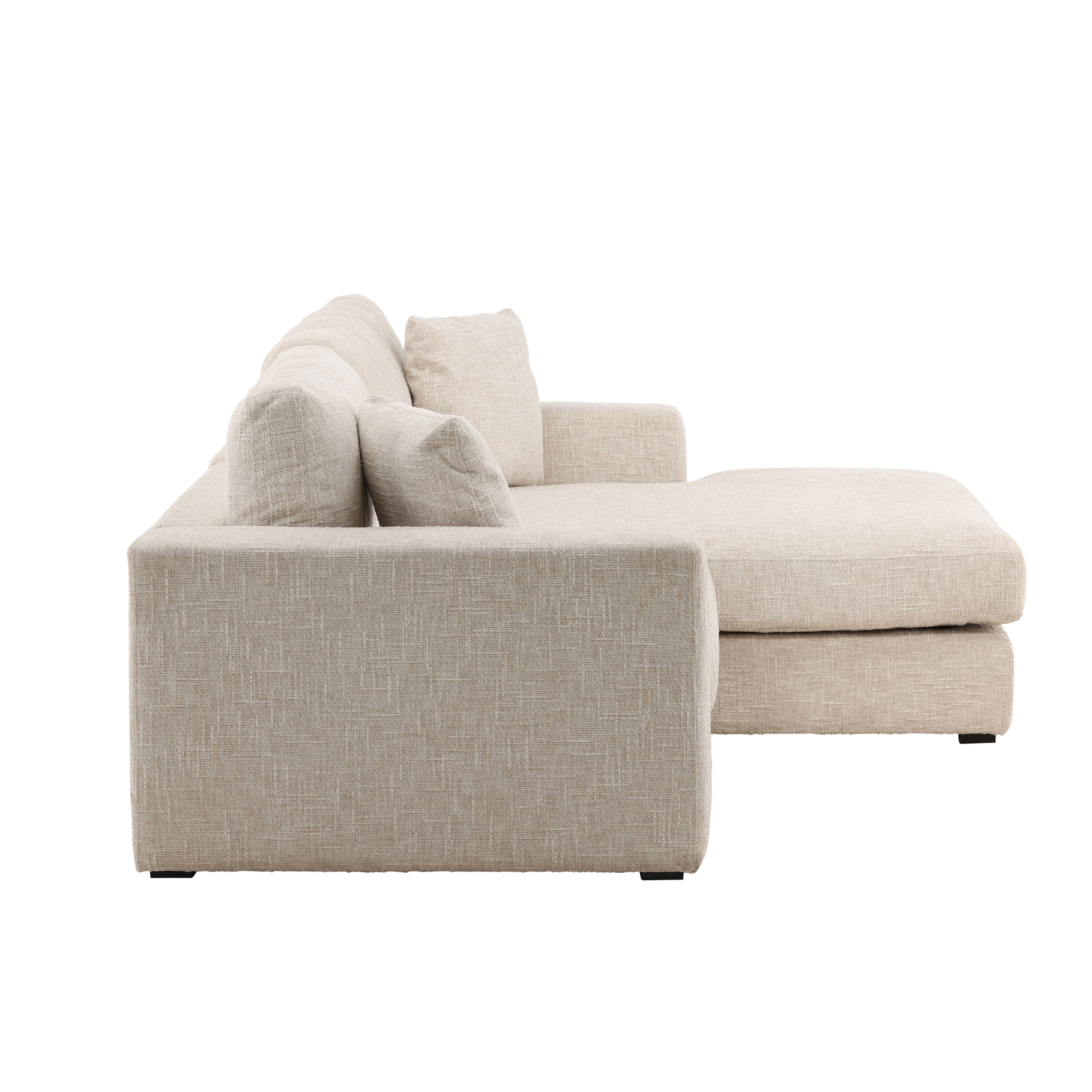 Darina Chaise Sectional Cream Darina Chaise Sectional Cream large image