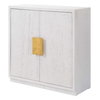 Emma 2 Door White Cabinet, Cabinets & Chest by Uttermost, 32" width x 32.25" height x 14.25" depth thumbnail 5