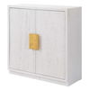 Emma 2 Door White Cabinet, Furniture by Uttermost, 32" width x 32.25" height x 14.25" depth thumbnail 5