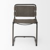 Berbick Open Back Dining Side Chair | Gray Suede with Iron, Dining Chair by Mercana, 20.5" length x 24" width x 33" height thumbnail 3