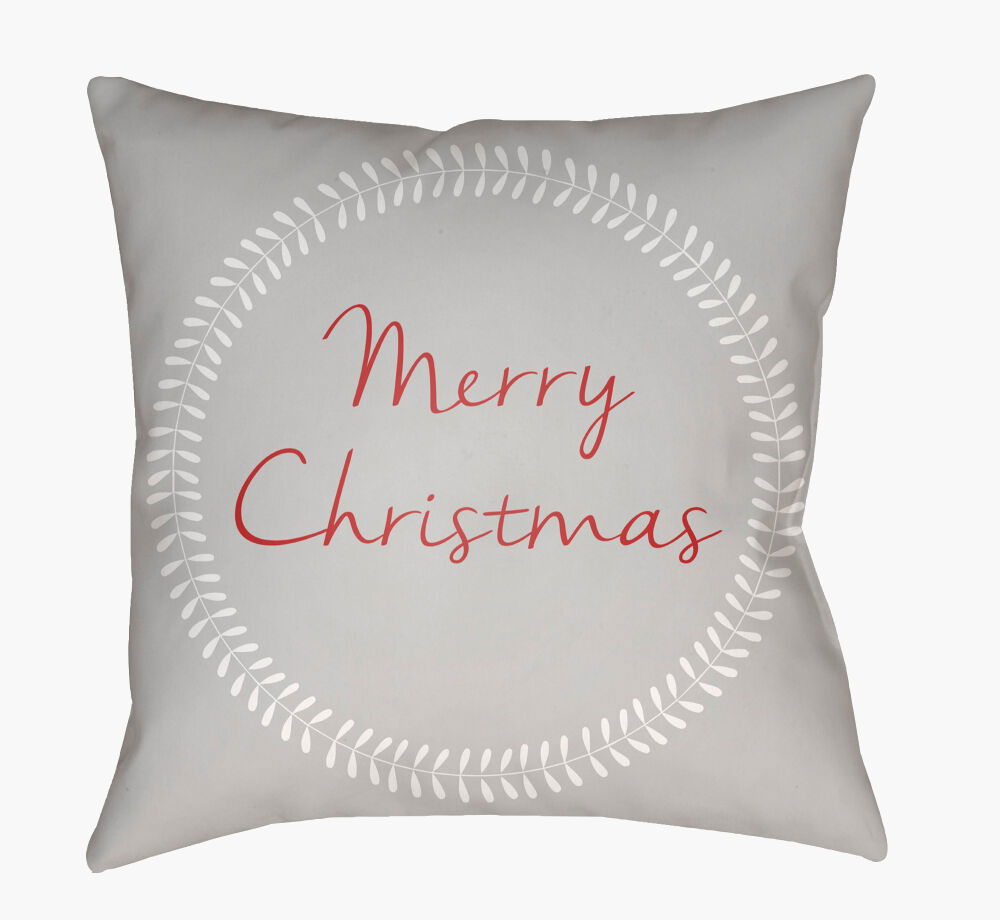 Merry Christmas II Accent Pillow, Decorative Pillow by Surya, 20" length x 20" width