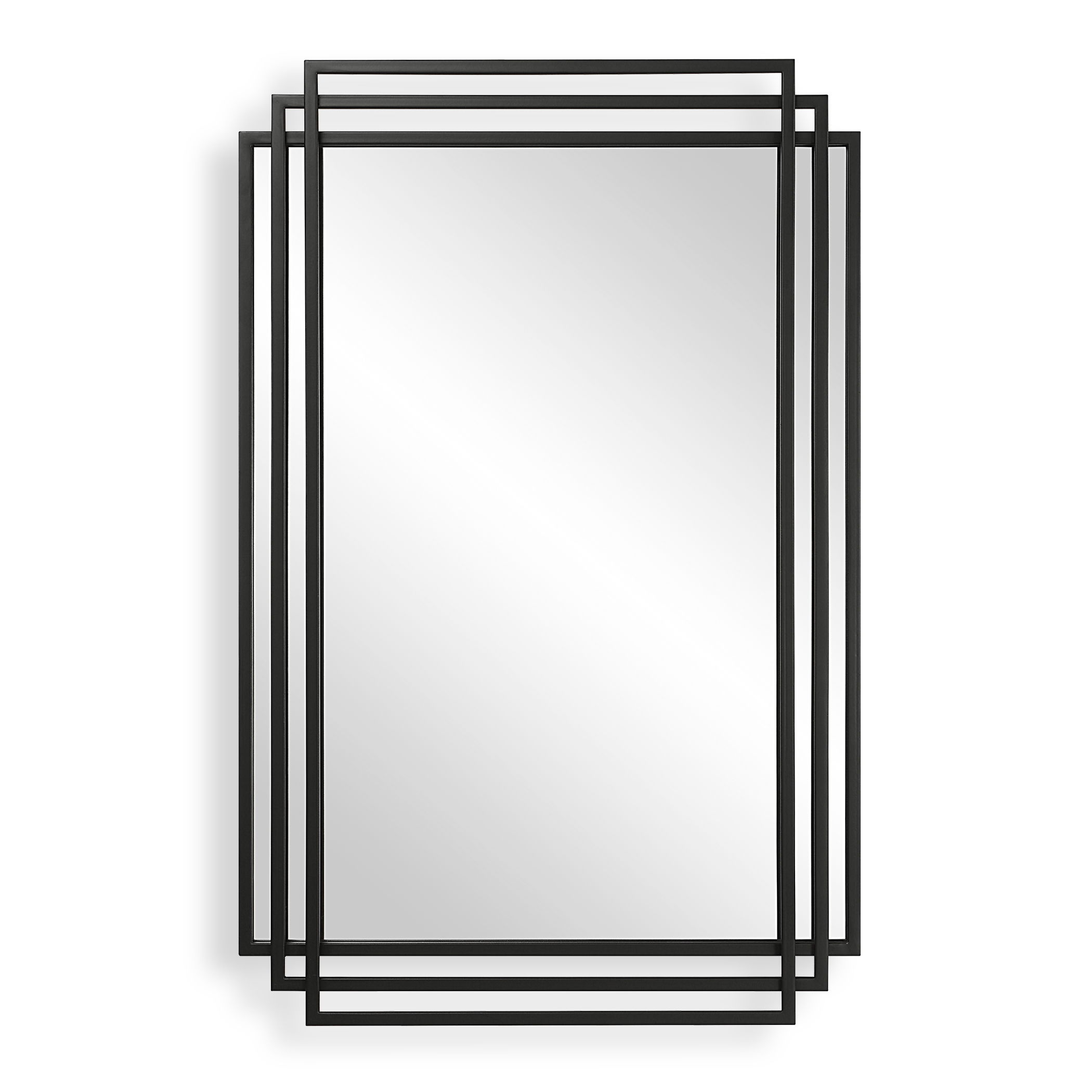Amherst Black Iron Mirror large image 