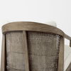 Landon  Light Brown Wood with Cream Fabric Seat and Cane Back Accent Chair thumbnail 9