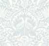 Egret Damask Blue Wallpaper thumbnail 0