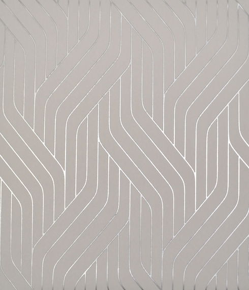 Ebb & Flow Silver Wallpaper