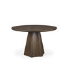 Jovani 48' Solid Dark Brown Mango Wood Round Dining Table, by Mercana, 48" length x 48" width x 30" height thumbnail 1