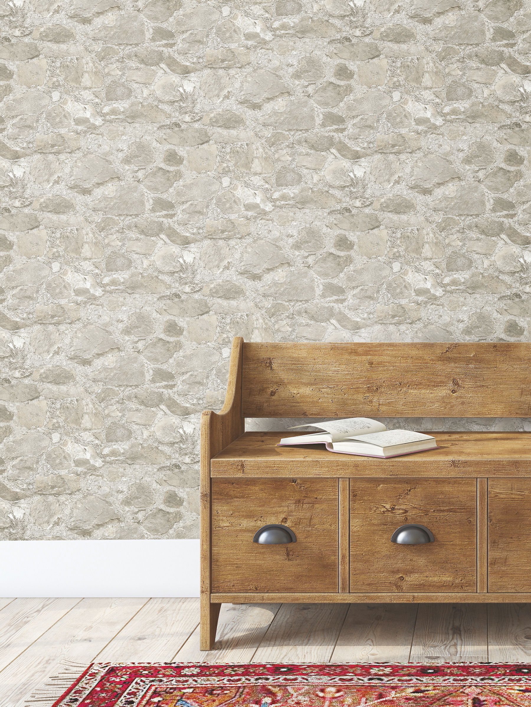 Field Stone Taupe Wallpaper large image 