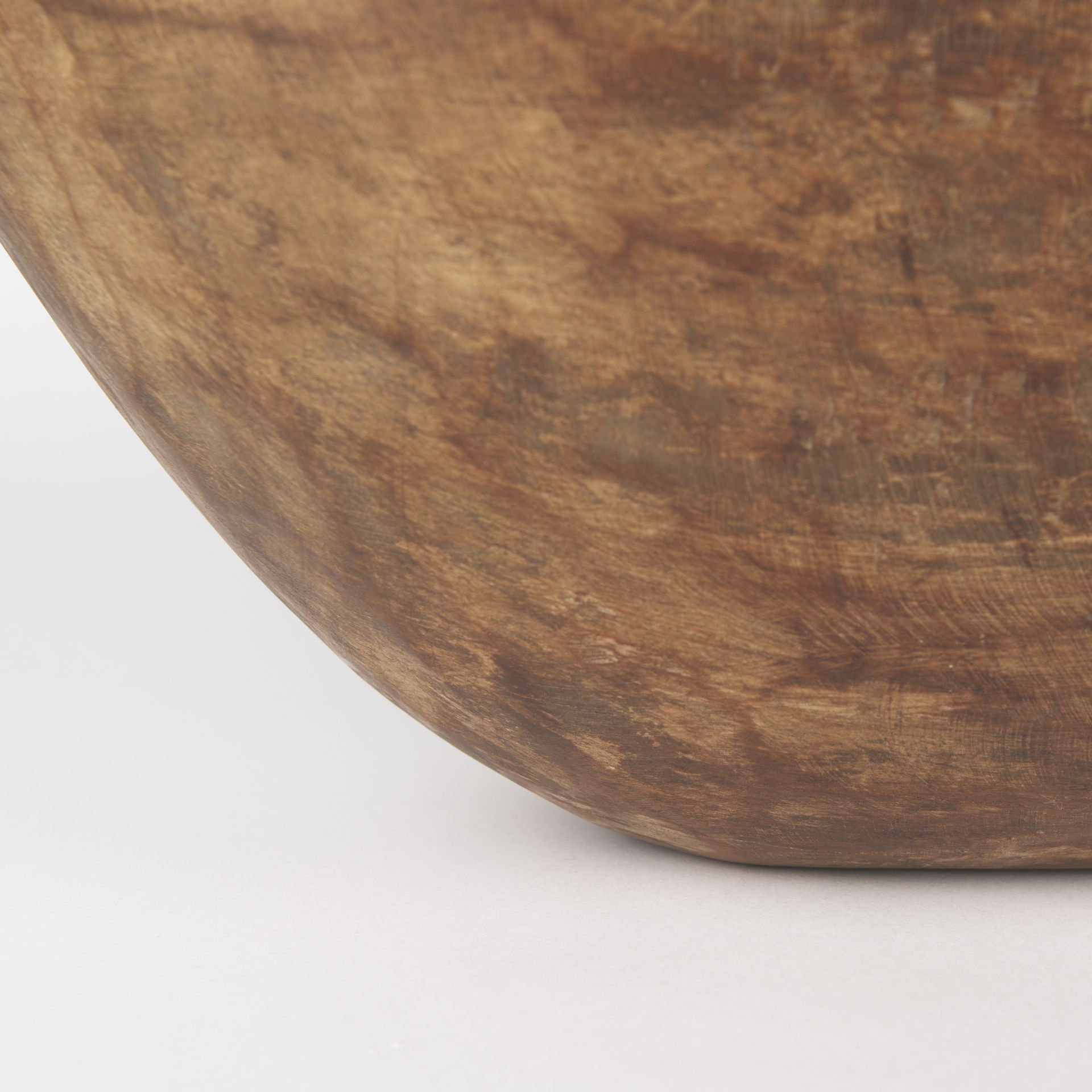 Athena Extra Large Oblong Medium Brown Reclaimed Wood Bowl, Decorative Bowl by Mercana, 26" length x 10" width x 7" height View 9