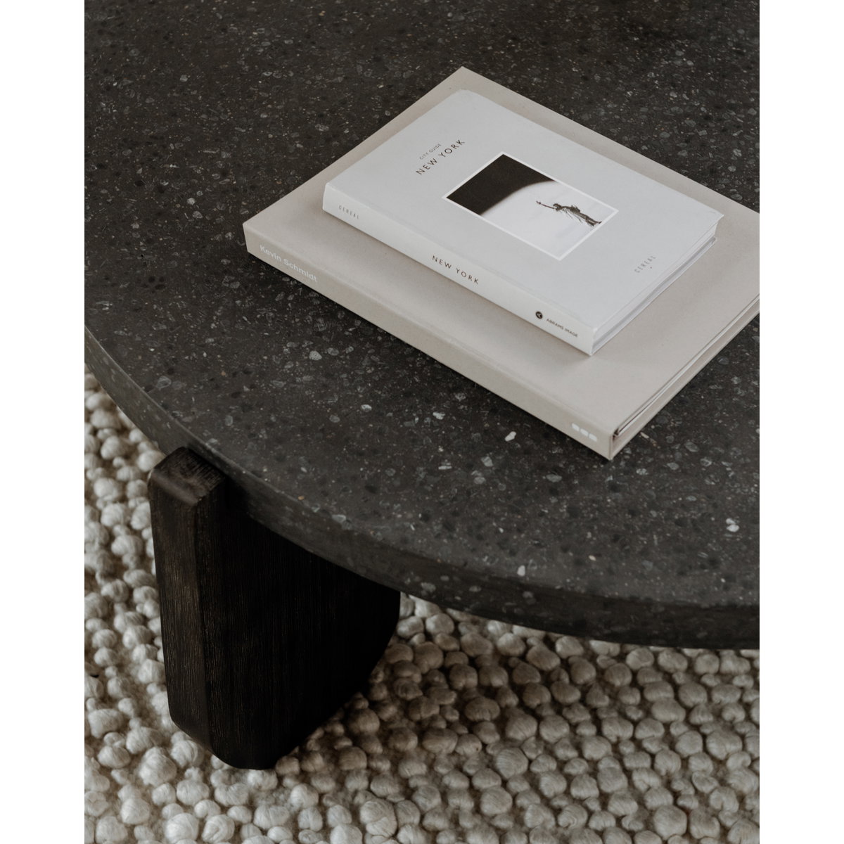 Wunder Coffee Table Black, by Moe's Home, 36.5" width x 13.75" height x 36.5" depth View 7