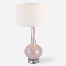 Online Designer Living Room Rosa Pink Glass Table Lamp
