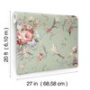 Parrots with Floral Bouquets Eucalyptus Peel & Stick Wallpaper thumbnail 5