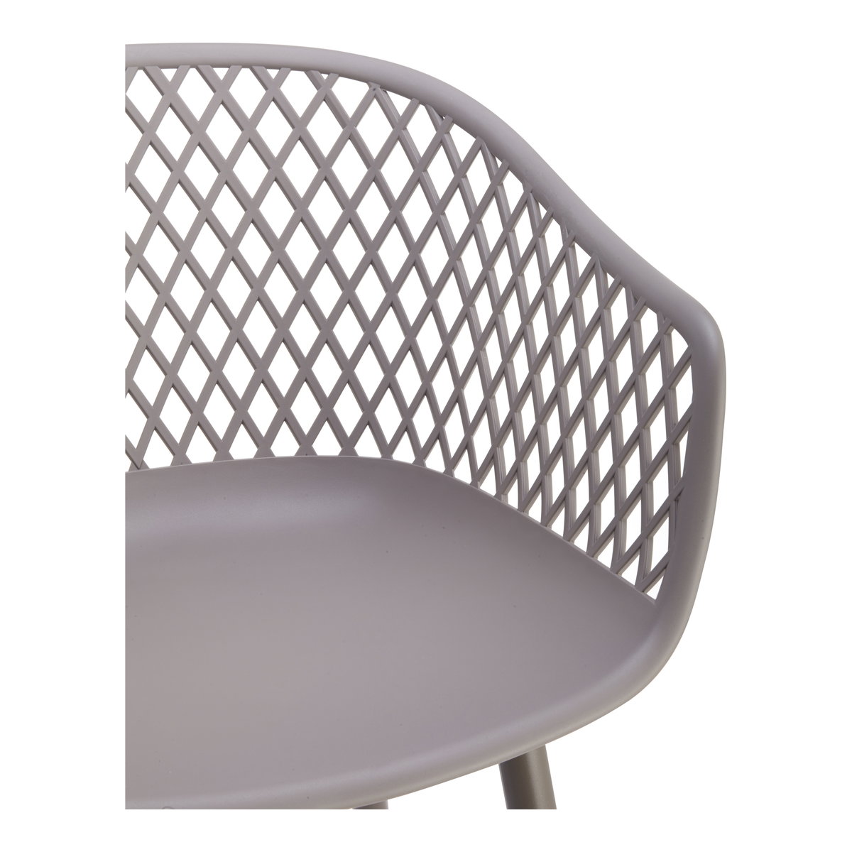 Piazza Outdoor Chair Grey - Set Of Two, by Moe's Home, 1'11.5" width x 2'7.5" height x 1'10.5" depth View 8