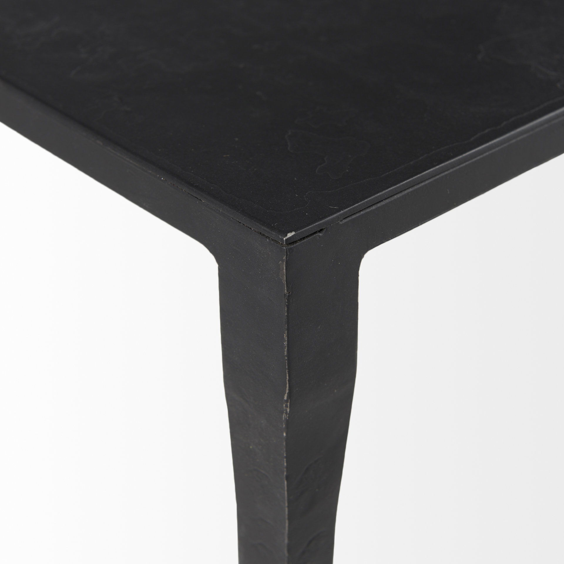 Timothy 42.0 X 22.0 X 15.5 Ebony Black Iron Coffee Table large image 