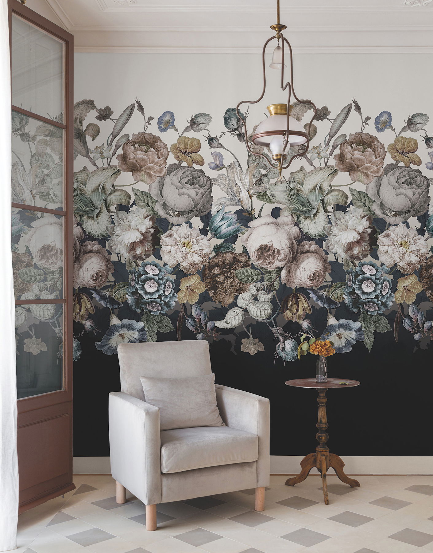 Rachel Rose White Wall Mural large image 
