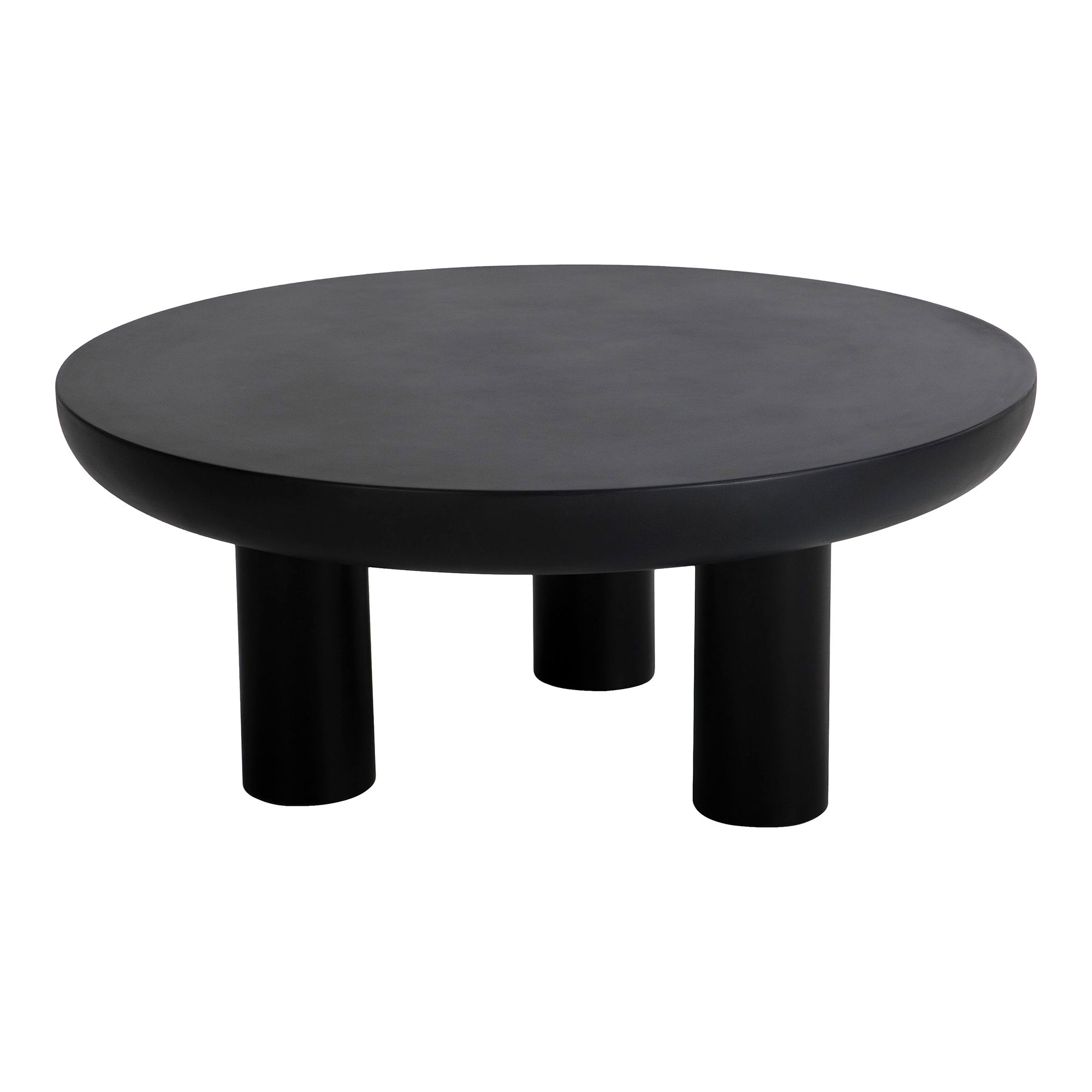 Rocca Coffee Table Black, by Moe's Home, 35.5" width x 15" height x 35.5" depth View 3