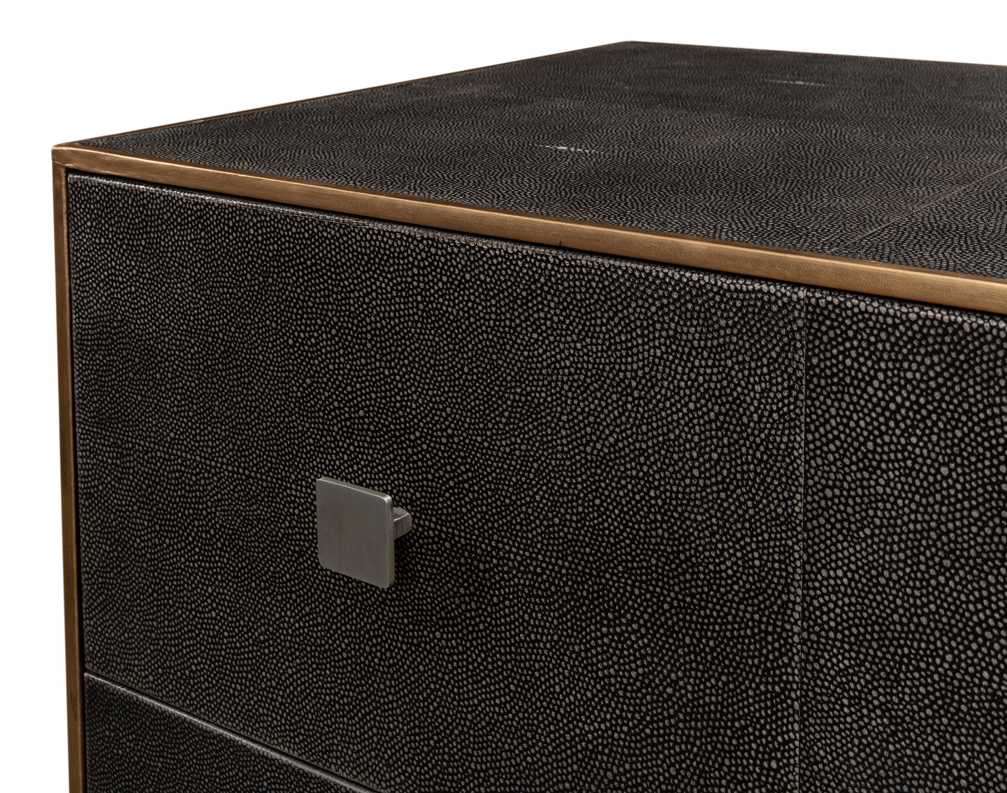 Grey Shagreen Dresser, Cabinets & Chest by Sarreid, 42" length x 20" width x 34" height View 12