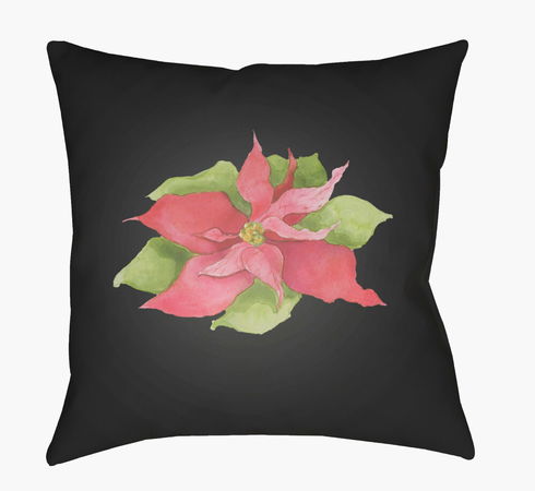 Poinsettia Accent Pillow