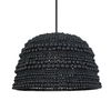 Persephone Black Bead 1 Light Pendant, Ceiling Light by Uttermost, 20.75" width x 13" height x 20.75" diameter x 20.25" depth thumbnail 1