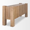 Beth Light Brown Wood with 3 Doors Sideboard thumbnail 6