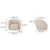 Rae Outdoor Accent Chair Beige Check thumbnail 7