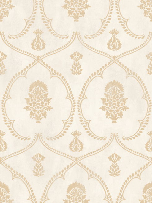 Royal Damask Soft Gold Wallpaper