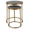 Aragon Brass Nesting Tables, S/2 thumbnail 3