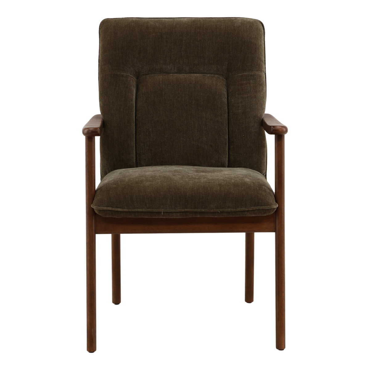 Talesa Dining Chair Olive, by Dovetail, 23.25" width x 35.5" height x 25.75" depth View 2