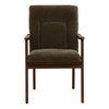Talesa Dining Chair Olive, by Dovetail, 23.25" width x 35.5" height x 25.75" depth thumbnail 2