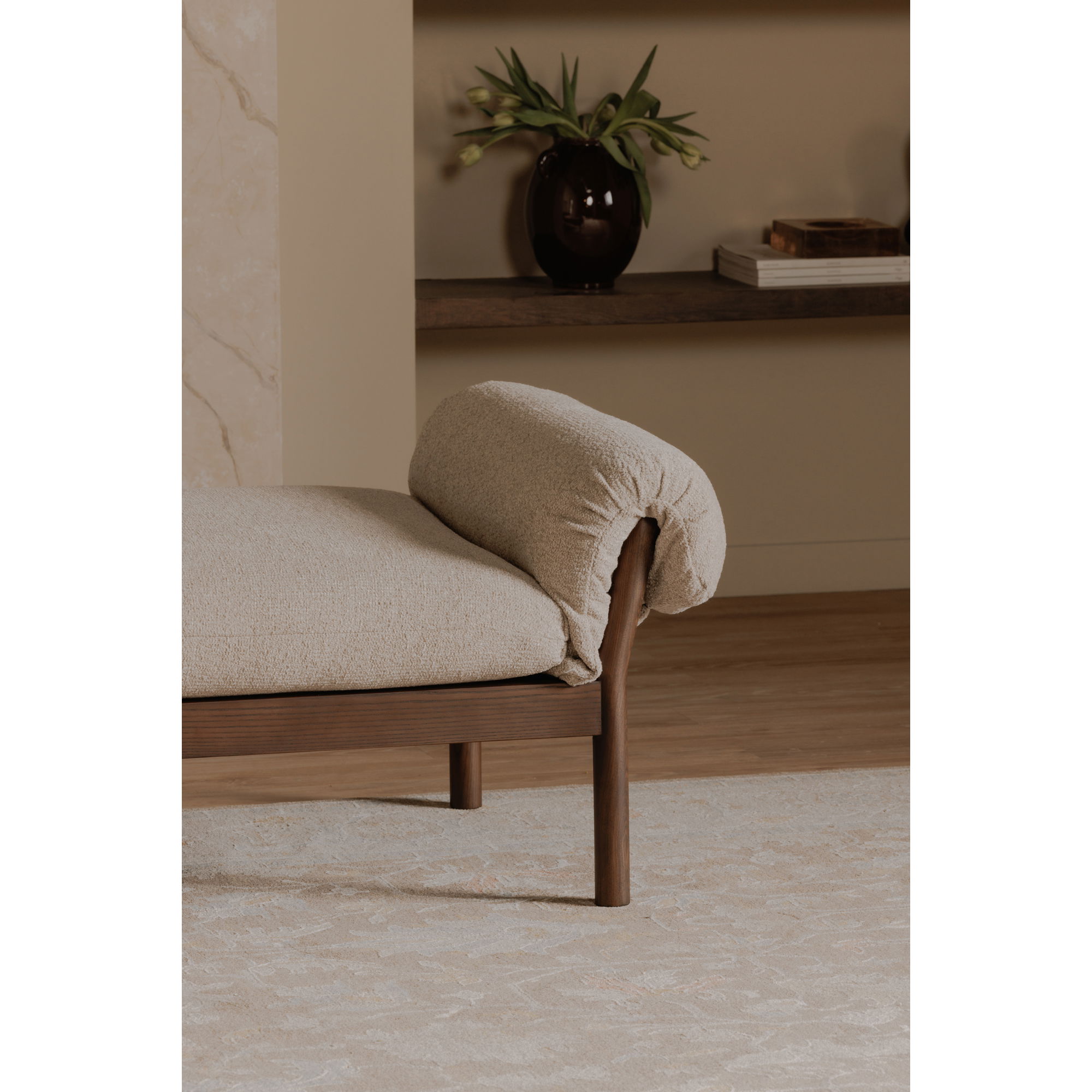 Cardero Daybed Beige, Chaise Lounges & Daybed by Moe's Home, 74.5" width x 23.5" height x 30" depth View 7