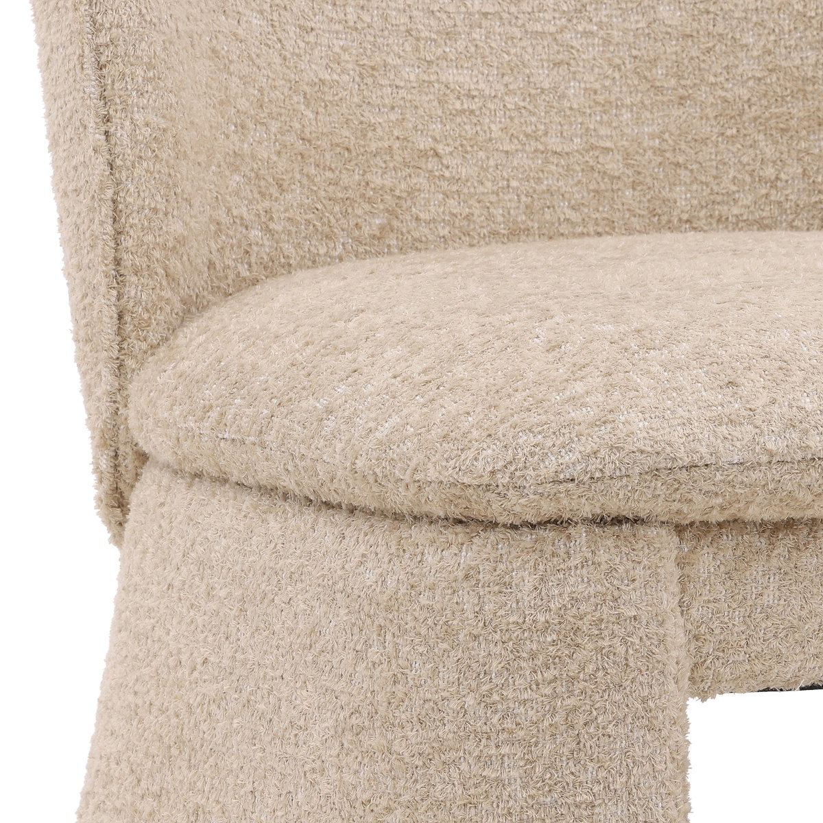Kurt Dining Chair Sand, by Dovetail, 21.25" width x 32.5" height x 23" depth View 6